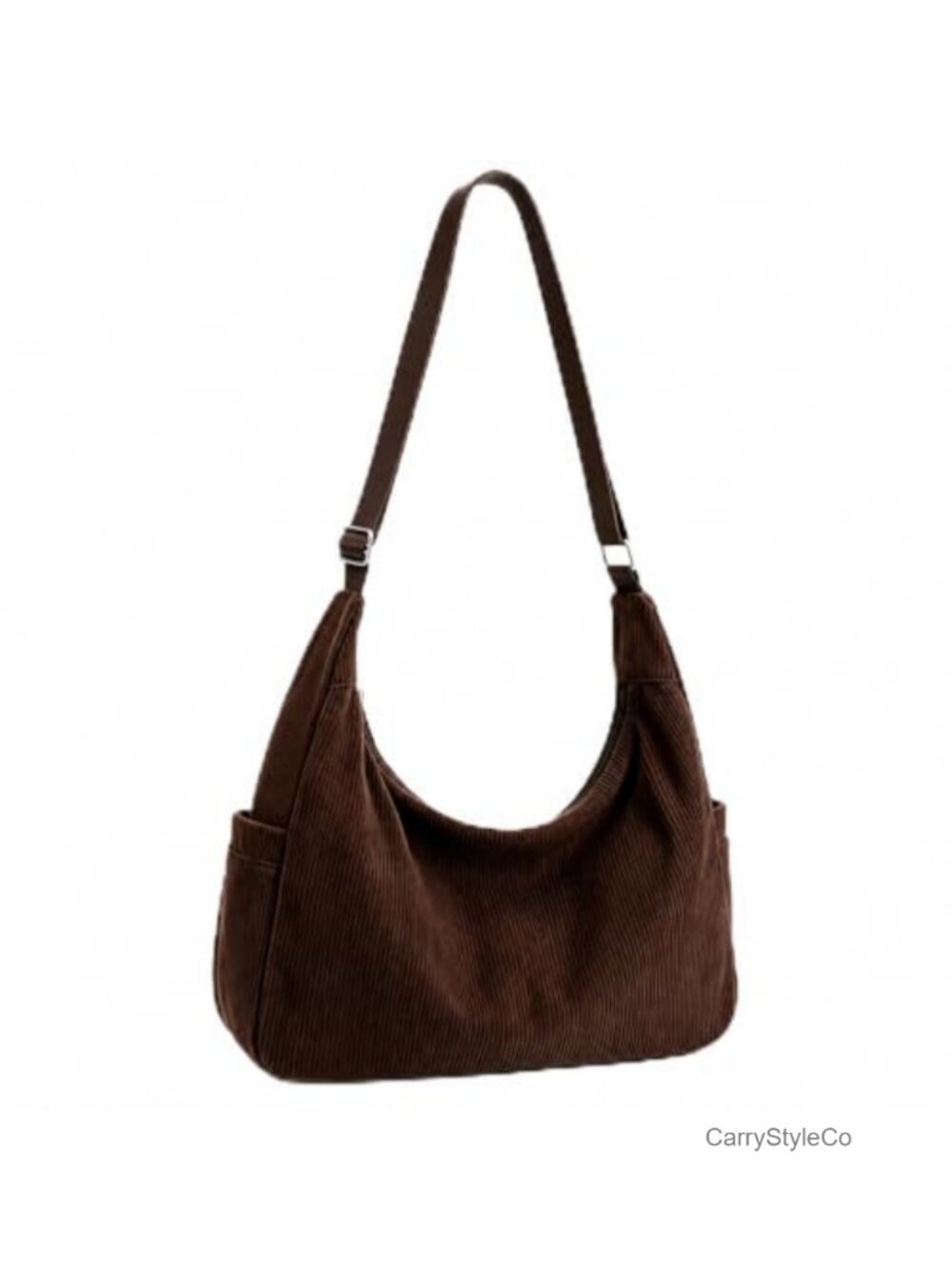 Corduroy Hobo Crossbody Tote Bag Waterproof Adjustable Strap